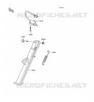 BEQUILLES pour Kawasaki KLR600 1992