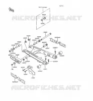 BRAS OSCILLANT pour Kawasaki KLR600 1992