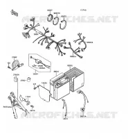 CHASSIS EQUIPMENT ELECTRIQUE pour Kawasaki KLR600 1992