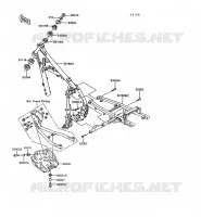 CH&Acirc;SSIS pour Kawasaki KLR600 1992