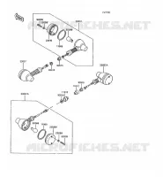 CLIGNOTANTS pour Kawasaki KLR600 1992