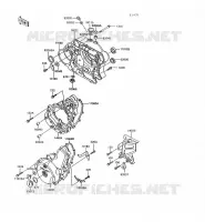 COUVERCLES MOTEUR pour Kawasaki KLR600 1992