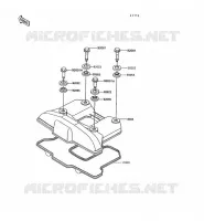 COUVRE CULASSE pour Kawasaki KLR600 1992