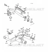 &Eacute;CHAPPEMENT pour Kawasaki KLR600 1992