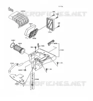 FILTRE A AIR pour Kawasaki KLR600 1992