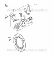 FREIN AVANT pour Kawasaki KLR600 1992