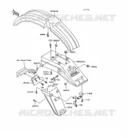 GARDE BOUE pour Kawasaki KLR600 1992