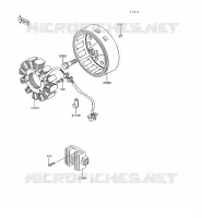 G&Eacute;N&Eacute;RATEUR pour Kawasaki KLR600 1992