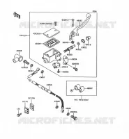 MAITRE CYLINDRE AV pour Kawasaki KLR600 1992