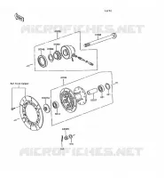 MOYEU AVANT pour Kawasaki KLR600 1992