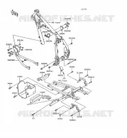 PIECE DE CADRE (COUVERTURE) pour Kawasaki KLR600 1992