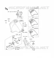 RESERVOIR CARBURANT pour Kawasaki KLR650 1998