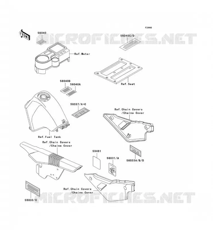 LABEL Kawasaki MOTOS 650 2004 KLR650  KL650-A18