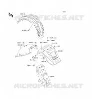 GARDE BOUE pour Kawasaki KLR650 2005