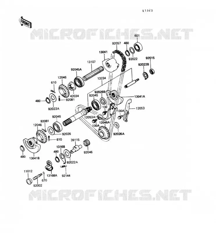 BALANCIER Kawasaki MOTOS 650 1988 KLR650  KL650-A2