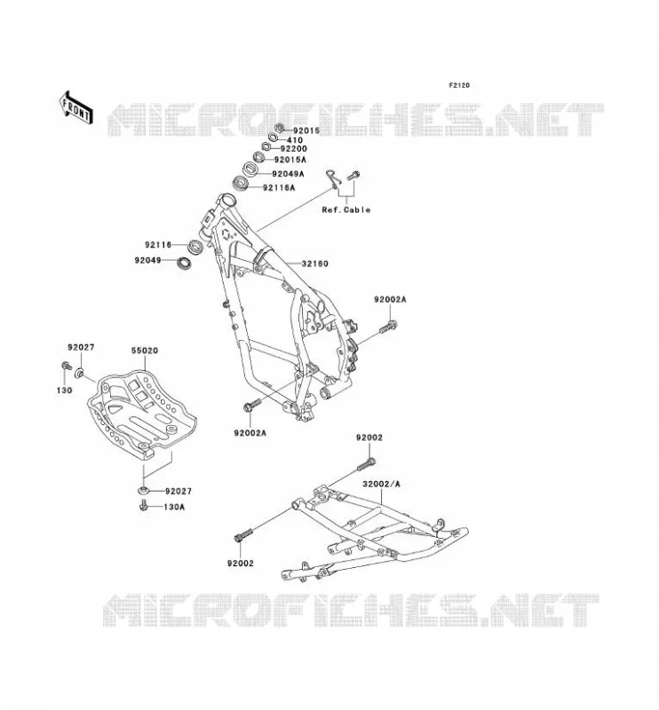 CH&Acirc;SSIS Kawasaki MOTOS 650 2006 KLR650  KL650A6F