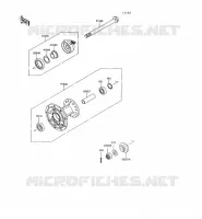 MOYEU AVANT pour Kawasaki KLR650 1993