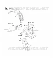 GARDE BOUE pour Kawasaki KLR650 2007