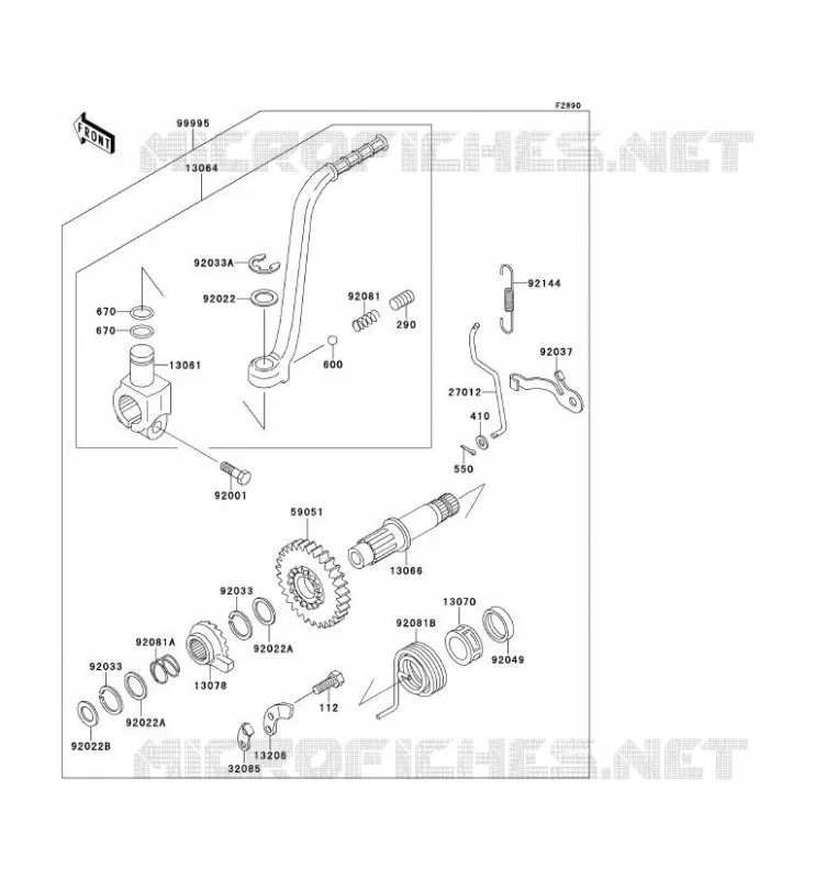 PIECE EN OPTION Kawasaki MOTOS 650 1989 TENGAI  KL650-B1