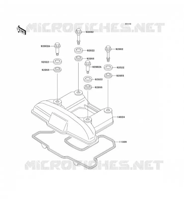 COUVRE CULASSE Kawasaki MOTOS 650 1990 TENGAI  KL650-B2