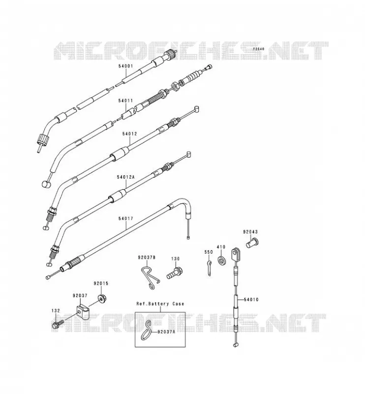 CABLES Kawasaki MOTOS 650 1999 KLR650  KL650-C5