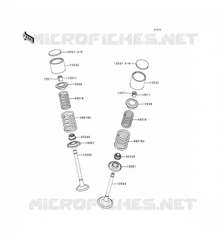 SOUPAPE Kawasaki MOTOS 650 1999 KLR650  KL650-C5