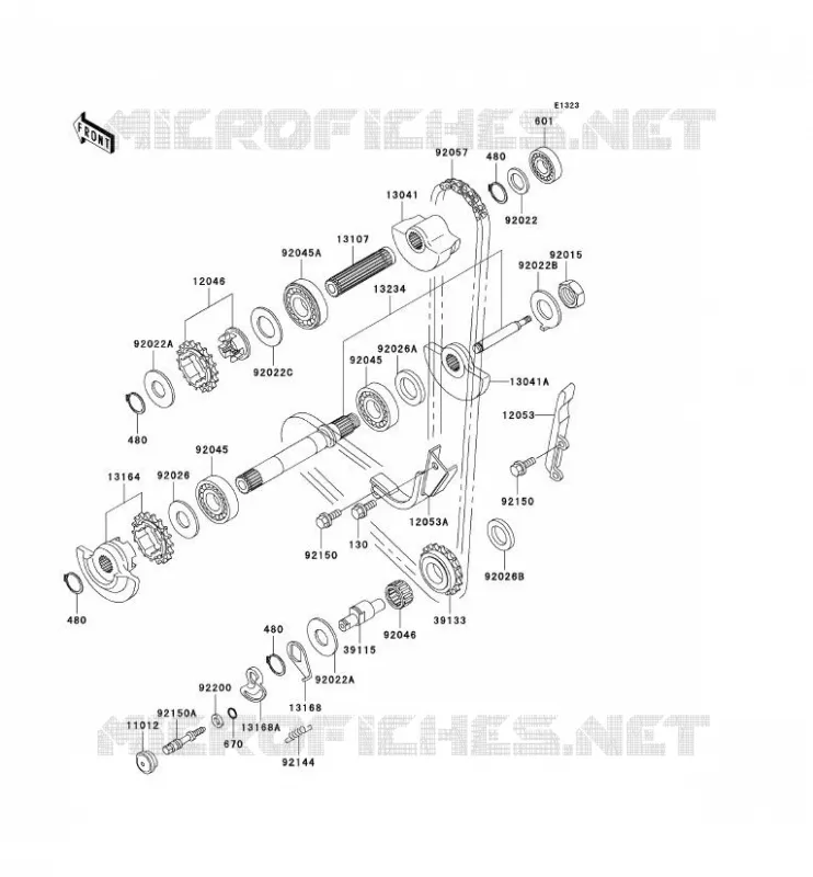 BALANCIER Kawasaki MOTOS 650 2000 KLR650  KL650-C6