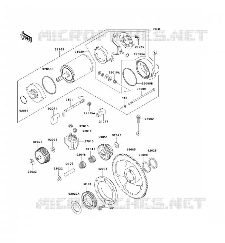 D&Eacute;MARREUR Kawasaki MOTOS 650 2000 KLR650  KL650-C6