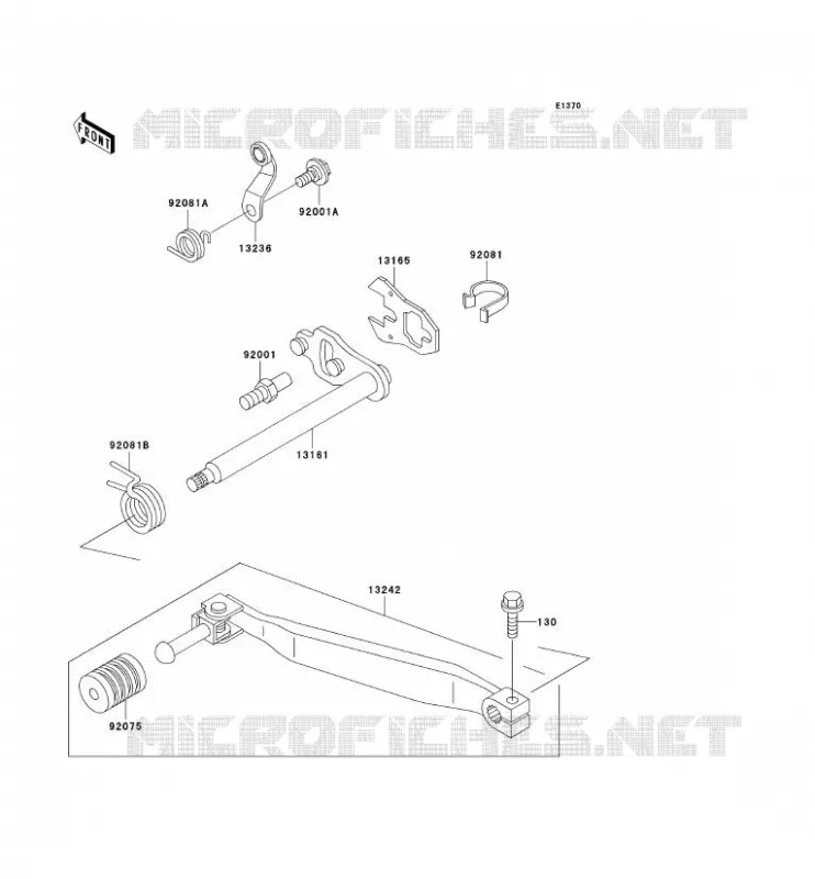 SELECTEUR Kawasaki MOTOS 650 2000 KLR650  KL650-C6