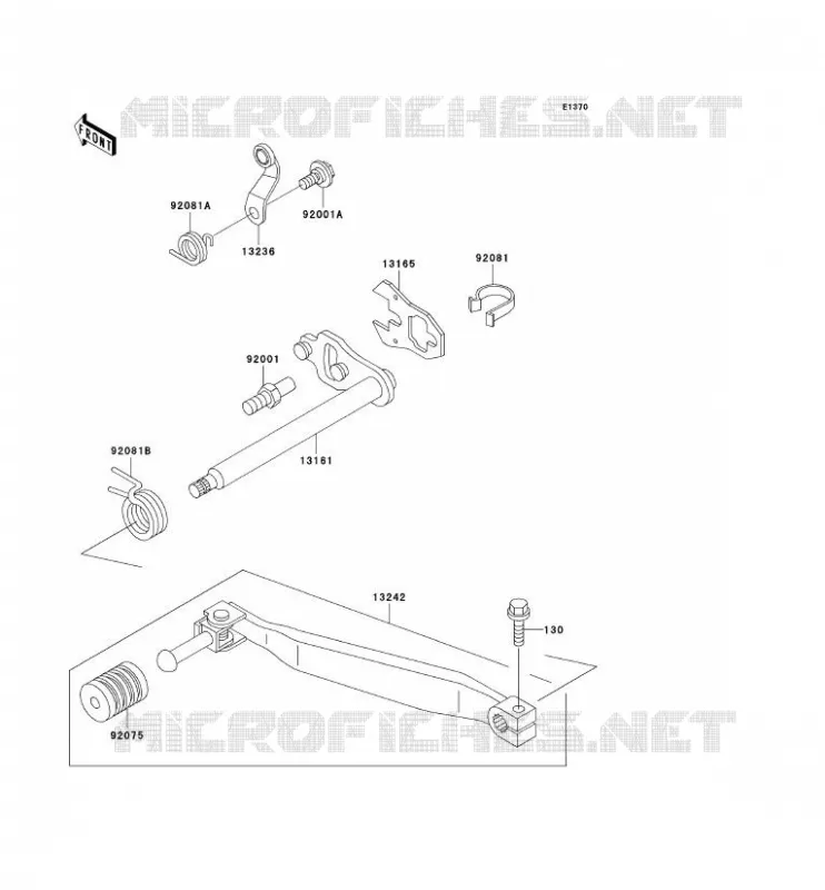 SELECTEUR Kawasaki MOTOS 650 2001 KLR650  KL650-C7