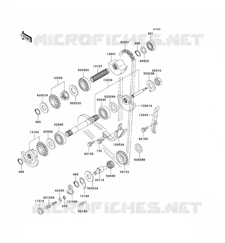 BALANCIER Kawasaki MOTOS 650 2002 KLR650  KL650-C8