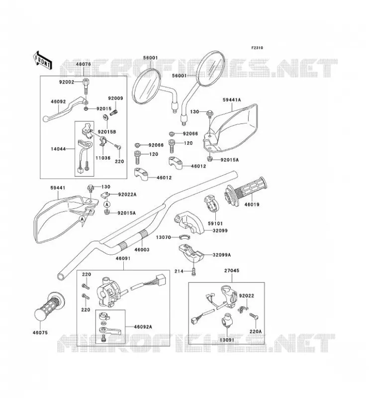 GUIDON Kawasaki MOTOS 650 2002 KLR650  KL650-C8
