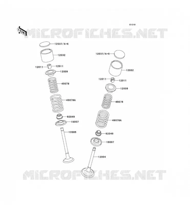 SOUPAPE Kawasaki MOTOS 650 2002 KLR650  KL650-C8