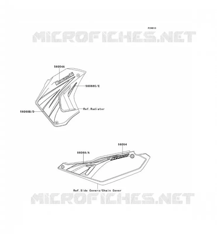 STICKER(EBONY) Kawasaki MOTOS 650 2009 KLR650  KL650E9F