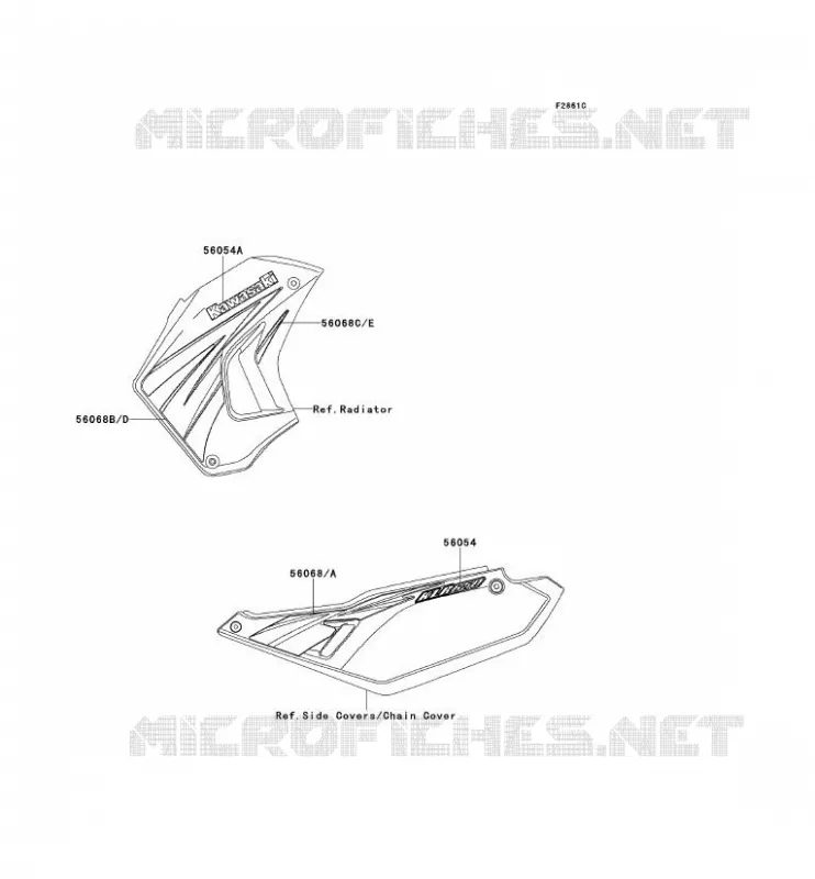STICKER(EBONY) Kawasaki MOTOS 650 2009 KLR650  KL650E9F