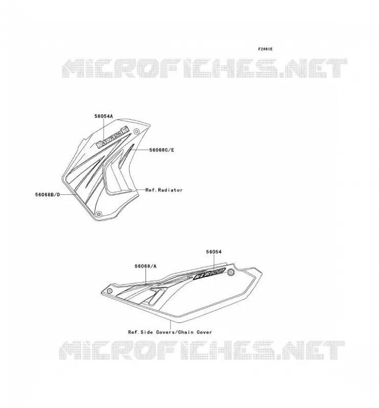 STICKER(RED) Kawasaki MOTOS 650 2009 KLR650  KL650E9F