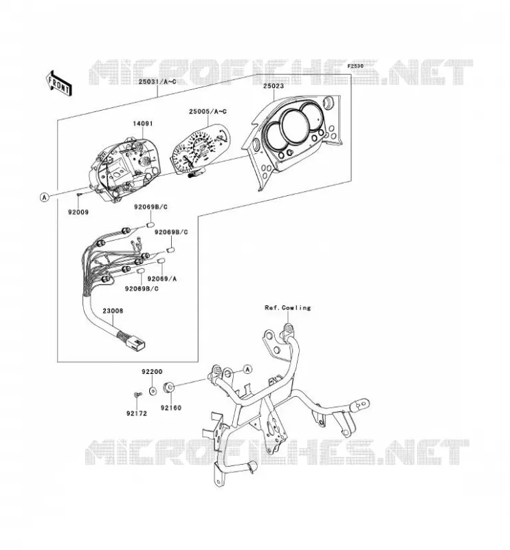 COMPTEURS Kawasaki MOTOS 650 2010 KLR650  KL650EAF