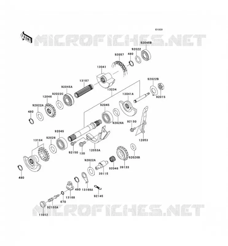 BALANCIER Kawasaki MOTOS 650 2010 KLR650  KL650EAF