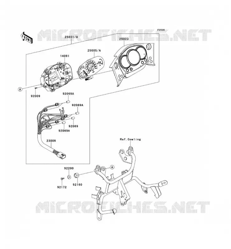 COMPTEURS Kawasaki MOTOS 650 2011 KLR650  KL650EBF