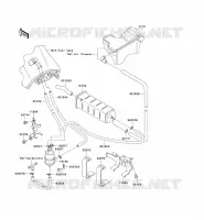 SYSTEME D'EVAPORATION CARBURANT(CA) pour Kawasaki KLR650 2012