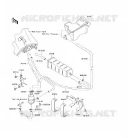 SYSTEME D'EVAPORATION CARBURANT(CA) pour Kawasaki KLR650 2012