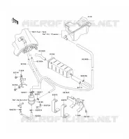 SYSTEME D'EVAPORATION CARBURANT(CA) pour Kawasaki KLR650 2014