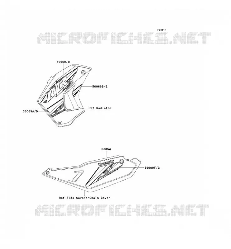 STICKER(EBONY) Kawasaki MOTOS 650 2014 KLR650  KL650EEF