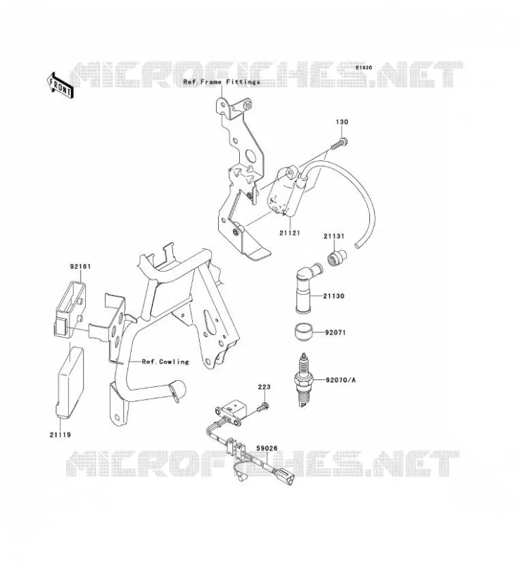 SYSTEME D&acute;ALLUMAGE Kawasaki MOTOS 650 2014 KLR650  KL650EEF