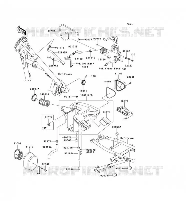 FILTRE A AIR Kawasaki MOTOS 650 2014 KLR650  KL650EEF