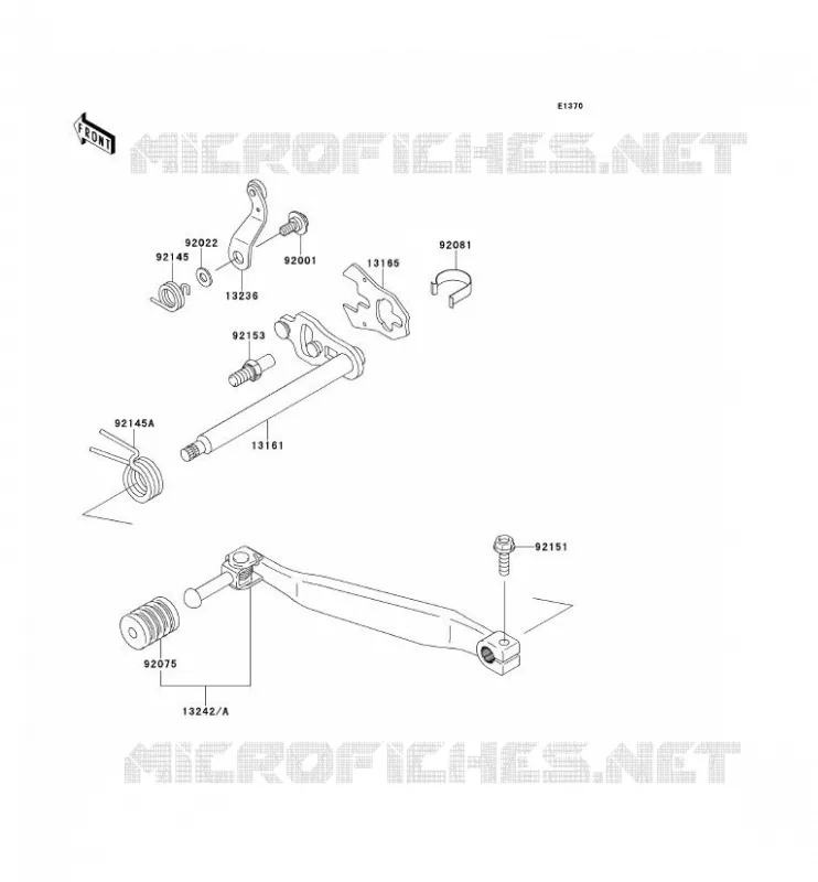 SELECTEUR Kawasaki MOTOS 650 2014 KLR650  KL650EEF