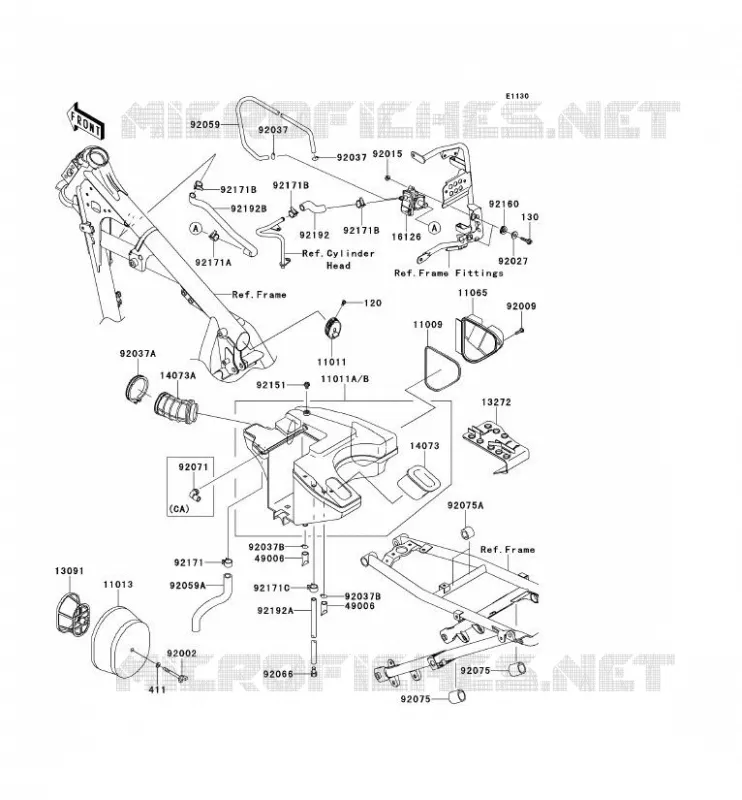 FILTRE A AIR Kawasaki MOTOS 650 2014 KLR650  KL650EES