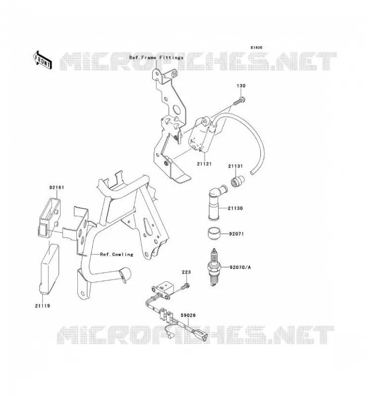 SYSTEME D&acute;ALLUMAGE Kawasaki MOTOS 650 2014 KLR650  KL650EES