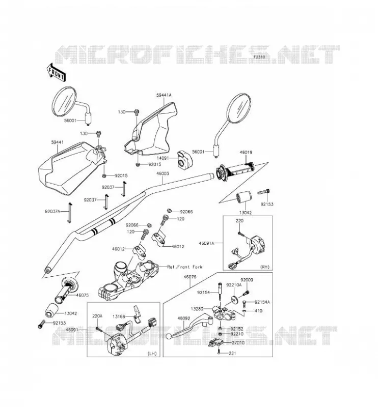 GUIDON Kawasaki MOTOS 650 2015 KLR650  KL650EFF