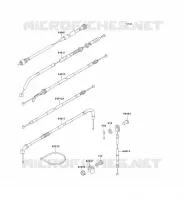 CABLES pour Kawasaki KLE250 1997